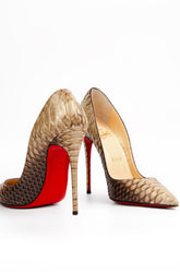 Christian Louboutin Egzotik Stiletto Kahverengi - 37